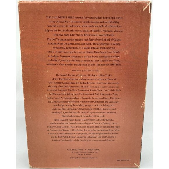 The Children's Bible Deluxe Edition With Slipcase Golden Press 1975 Illustrated - Picture 2 of 16